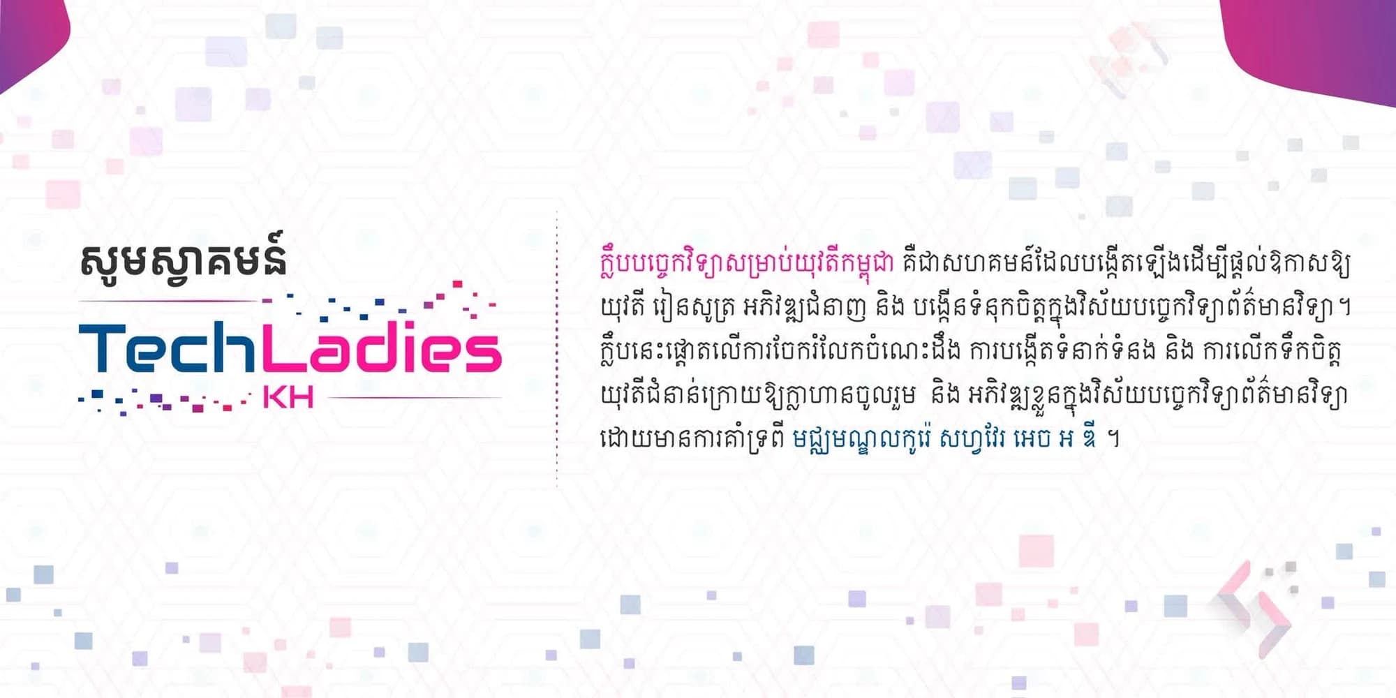 Welcome to TechLadies KH